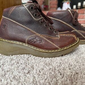 Dr. Martens Women’s Claudia Daisy Dark Brown Leather High Top Boots